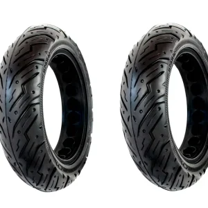 [Paket] 2x Reifen Vollgummi Vollgummireifen 10 x 2.5 Zoll TL für E-Kickscooter Segway Ninebot - kein Aufpumpen, keine Reparatur, keine Wartung, Stoßabsorbierend Top-Angebot