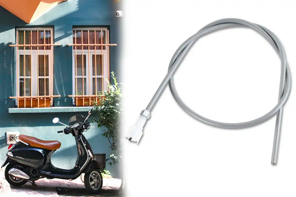 Nur Für Kurze Zeit Tachowelle, Kabel für Kilometerstand, für Piaggio Sfera Roller, Kilometerzähler, Gesamtlänge 1015mm / 993mm