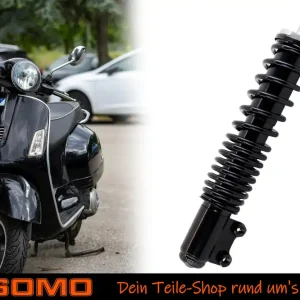 Markenprodukt Stoßdämpfer vorn Einbaumaß 264mm, M8 x 1,25 für Piaggio Vespa ET2 Sfera RST Zip Federbein, Forsa