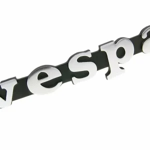Neuheit Emblem für Beinschild, Schriftzug Logo für Vespa 50 PX Rally Sprint Special, 2 Pins Lochabstand 80mm, 120 x 35mm