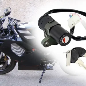 Neu Zündschloss mit 2 Schlüsseln kompatibel mit Aprilia RS 50 RX 50, Derbi GPR Senda 50, Gilera SMT RCR ab Baujahr 2004