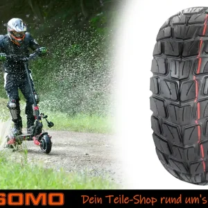 E-Kickscooter, Elektroroller Reifen 10 x 3.0 Zoll TL, 255 x 80mm, Street und Offroad Stollenprofil, Richtungsgebunden Kostenloser Versand