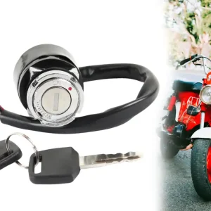 Schnäppchen Zündschloss 6V inkl. 2 Schlüssel für Honda Dax, SS50, CD50, CT50, Monkey AB23 ST50 ST70, 4 farbige Kabel