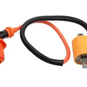 Zündspule Tuning für 2 und 4-Takt-Moped, Gesamtlänge 590mm, abgewinkeltes Rohr, Racing High Output 2 Pins Abverkauf