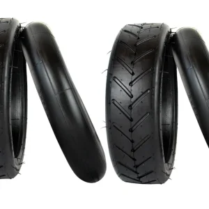 Neu [Paket] 2x Reifen 8.5 x 2.0 Zoll inklusive Schlauch mit geradem Ventil E-Kickscooter wie Xiaomi M365, Mijia und 8,5-Zoll Universal-Luftreifen Elektroroller