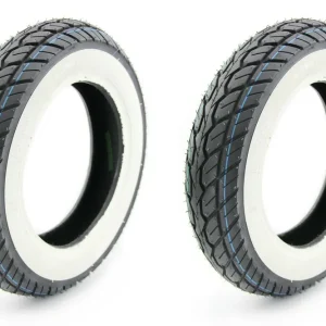 [Paket] 2x KENDA Weißwand Reifen 3,50 x 10 Zoll Profil K418, 4PR 51J, TL - Schlauchlos, für Roller Scooter Direkt Vom Hersteller