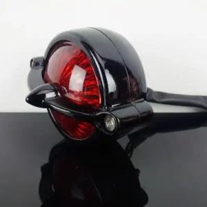 MOTONE "Bel Air" LED Rücklicht mit Kennzeichenbeleuchtung, Alu, schwarz Knallerangebot