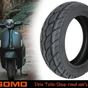 Allwetterreifen 120/70 - 10 Zoll, 54L PR356 TL, M+S Reifen Ganzjahresreifen für Piaggio Zip Typhoon Vespa Peugeot Speedfight Vivacity Yamaha Aerox, Roller Günstig
