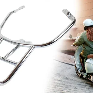 Gepäckträger Vespa Primavera 125, 150, Vespa Sprint 50, 125, 150, Topcaseträger verchromter Stahl bis 15Kg belastbar Letzte Chance