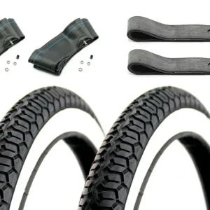 [Paket] 6 teiliges Sava Mitas Weißwand Reifen SET 2,25 x 16 Zoll für Roller, Mofa, Moped, Piaggio, Hercules Versand Am Gleichen Tag