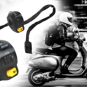 Schaltereinheit links kompatibel mit Peugeot Kisbee, Speedfight 3, Vivacity 3 mit Bremshebel, Bremslichtschalter, Abblendlicht, Fernlicht, Hupe, Blinkerschalter Garantierte Lieferung