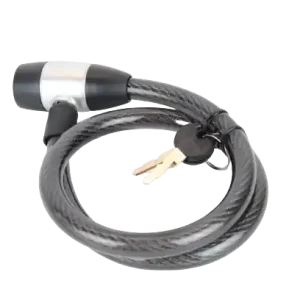 Fahrradschloss 80cmX14mm Guard Spiralkabelschloss Sicherheitsschloss mit 2 Schlüsseln Kunststoffummantelung Stahlseil Schließzylinder Mega-Angebot