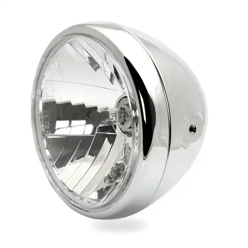 Geprüft 7" Scheinwerfer Side-Mount Klarglas Chrom, ECE