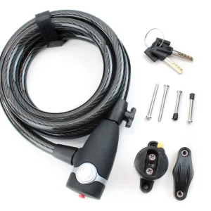 Kostenfreie Lieferung Contec Fahrrad Spiralkabelschloss "EcoLoc" 12mm x 185cm schwarz