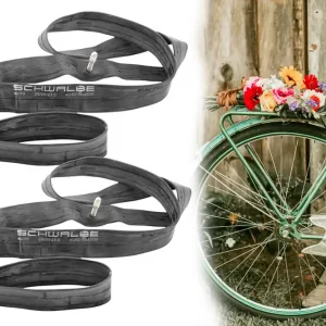 [Paket] 2x Fahrradschlauch Schwalbe Nr.19, Schlauch 27.5 / 28 / 29 Zoll ETRTO 40/62 - 584/635 mit Autoventil / Schrader 40mm Nur Heute