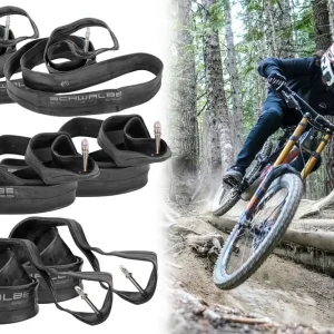 Geprüft [Paket] 2x Fahrradschlauch 26 Zoll Schwalbe 40/62-559 mit DV13 Dunlop, SV13 Sclaverand,  AV13 Autoventil, Ventillänge 40mm, für MTB Freeride