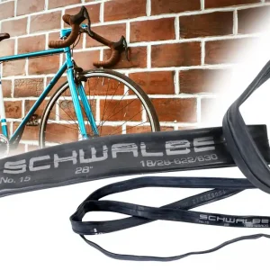 [Paket] 2x Fahrradschlauch 28 Zoll x 0.75 - 1.10 Zoll, Schwalbe-Nr.15 ETRTO 18/28 - 622/630 DV Blitzventil 40mm, Schlauch 27/28 Zoll x 3/4, x 7/8, Rennrad 700c, 25-622 Finale Aktion