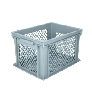 BISOMO Fahrradkiste Kunststoffkorb Transportgestell Engmaschig Polypropylen 40x30x22 cm Bestseller