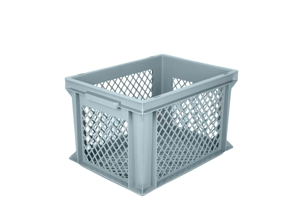 BISOMO Fahrradkiste Kunststoffkorb Transportgestell Engmaschig Polypropylen 40x30x22 cm Bestseller