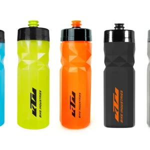 Heißes Angebot [Paket] KTM Fahrrad Flasche Trinkflasche Bottle Team 700ml auslaufsicher BPA-frei, Farbwahl + Bisomo Sticker