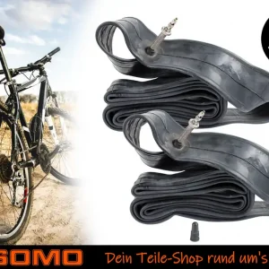 [Paket] 2x Fahrradschlauch 26 x 1.75 Zoll, ETRTO 47 - 559 Französisches Ventil Sclaverand 40mm, Schlauch Fahrrad City Bike Trekking MTB Direkt Vom Hersteller