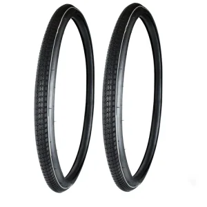 2x BISOMO Fahrradreifen 1 1/2 x 28 Zoll Bereifung City Trekking Bike 40-635 Reflexstreifen Saisonangebot