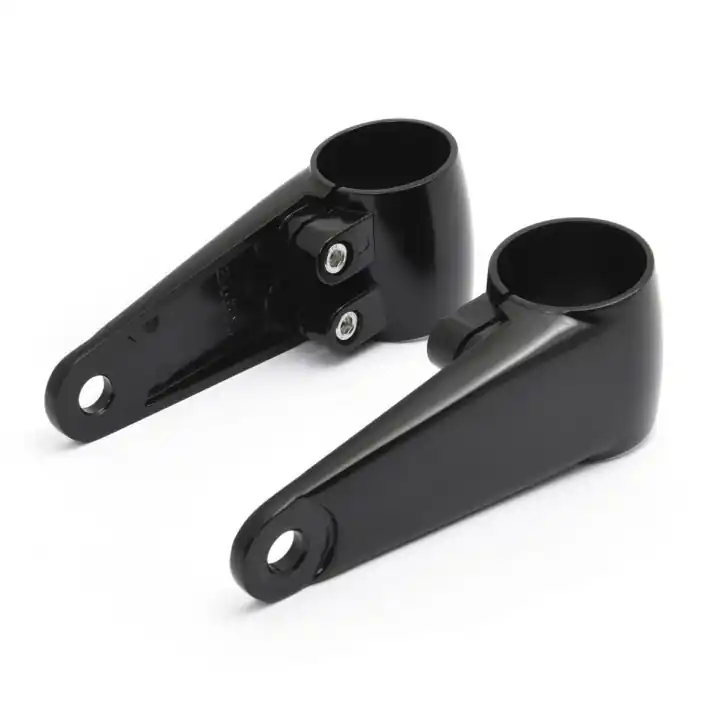 2 aluminum LAMP HOLDER 41mm black satin matt Versand Am Gleichen Tag