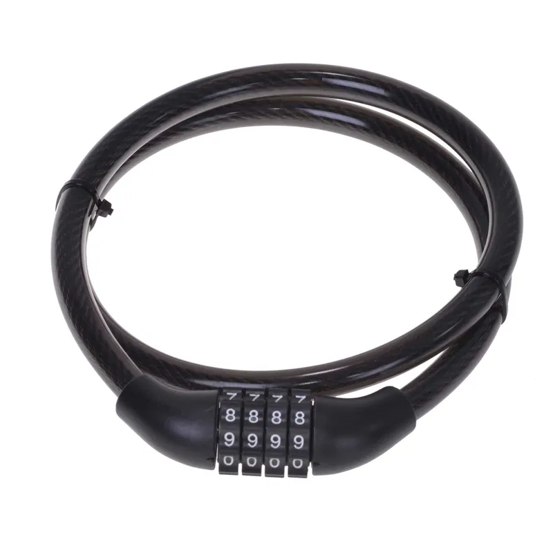 Versand Am Gleichen Tag Fahrradschloss Zahlenschloss 80cm lang Ø 10mm Spiralkabelschloss Sicherheitsschloss Panzerschloss Stahlseil Fahrrad E-Bike