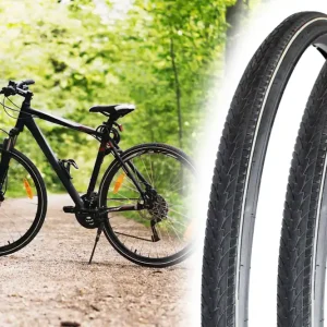 Schnäppchen [Paket] 2x Fahrradreifen 28 x 1 5/8 x 1 3/8 Zoll ETRTO 37-622 mit weißer Linie, Reifen für City Bike Touren