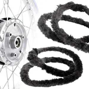 Nabenputzringe 2x 76cm Schwarz für Moped, Simson S50 KR51, Mokick, E-Bike, Fahrrad Naben Putzringe Direktkauf