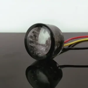 Sale LED mini taillight round, red, e tested, toned