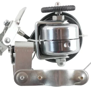 Must-Have Radlaufglocke aus verchromten Stahl von Messingschlager lautes Dauerklingeln Fernbedienung durch Lenkerschalter für Fahrrad