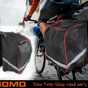 Gepäckträger Doppeltasche Fahrrad Tasche Seitentasche Satteltasche E-Bike 34L Begrenztes Angebot