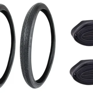 [Paket] 2x Fahrradreifen 1,75 x 24 Zoll Leistungsstarke Reifen Rad Bereifung Mantel  inkl. 2x Schläuche 24 x 1,75 /1,95  Dunlop Ventil Sofort Bestellen