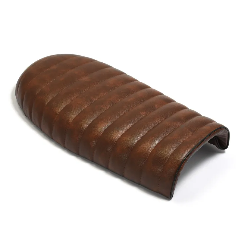 Nur Heute Universal flat, vintage Brown Cafe racer seat,