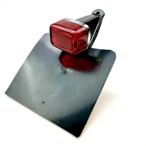 Expressversand Vintage Enduro taillight with licence plate rubber Cross MX Scrambler, ECE