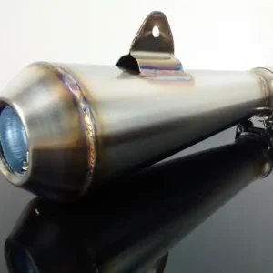 Schneller Versand AUSPUFF "Megaphone", 325mm, kurz, Edelstahl