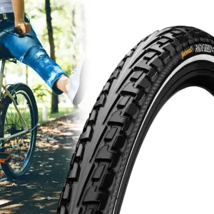 Kostenloser Rückversand Fahrradreifen Continental RIDE Tour 1.60 x 28 Zoll, 42-622 mit Pannengürtel, Reflexstreifen, Drahtreifen auch E-Bike bis 25km/h