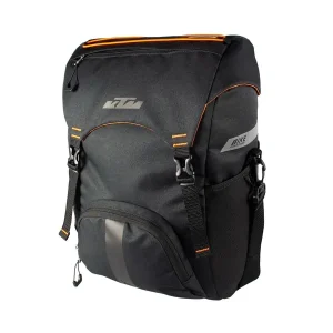 Must-Have KTM Fahrrad Gepäckträgertasche Traveler Carrier Bag 16L wasserabweisend Tragegurt Spannbänder Regenschutz Vario Haken Schwarz