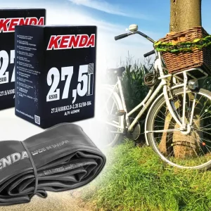Online Kaufen [Paket] 2 Fahrradschlauch, Schlauch 27.5 x 2.0 - 2.35 Zoll, 52/58-584, Autoventil AV 40mm Schrader Ventil von Kenda