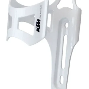 Begrenztes Angebot KTM Alu Fahrrad Trinkflaschen Flaschenhalter seitliche Entnahme weiß