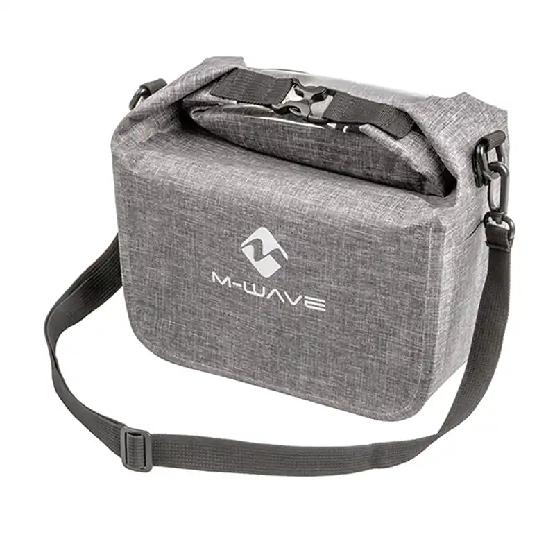 M-Wave Fahrradtasche Lenkertasche Suburban Front 7 Liter in Grau von Messingschlager Neue Kollektion
