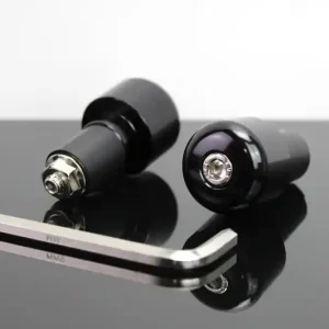 LENKERGEWICHTE Lenkerenden für Stahl-Lenker, schwarz Schneller Versand
