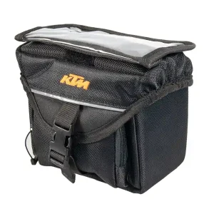 Billig KTM Fahrrad Lenkertasche 1,2L - Handlebar Bag Mini - mit Adapter für KlickFix, abnehmbares Smartphonefach