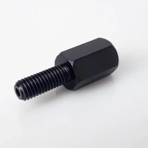 SPIEGELADAPTER von M8 Rechtsgewinde auf M10 Spiegelstange, schwarz Echt