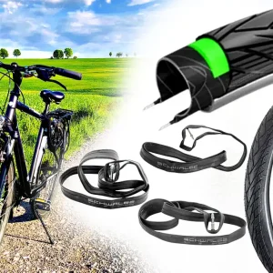 Preisreduziert [Paket] Fahrradreifen Schwalbe 28 x 1.5 Zoll, 3mm Pannenschutz, 40-622 Energizer Plus Green Guard, Reflex Pannenreifen Drahtreifen + Schlauch AV DV SV