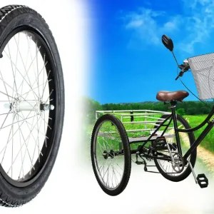 Komplettrad 2,25 x 16 Zoll Moped bzw. 20 Zoll Fahrrad für Transportanhänger Fahrradanhänger, Handwagen Anhänger Speichenrad, Reifen VeeRubber, Schlauch - fertig montiert Preis Gesenkt