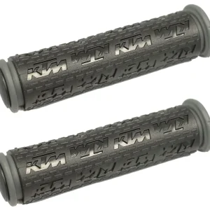 KTM Fahrrad Lenker Griffe KTM Comp LOGO Grip, rutschfester Gummi 1 Paar Schwarz Neue Kollektion