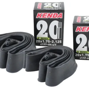 Sonderangebot [Paket] 2x Marken Fahrradschlauch Premium Qualität 20 Zoll 47-57/406 Autoventil 35mm AV BMX Kinder Fahrrad Schlauch