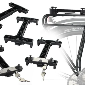 [Paket] Fahrrad Gepäckträger Adapter Snapit 2.0 für Racktime, Snap-It, verschiedene Modelle für Fahrrad Korb, Tasche, Gepäckträgertasche Expressversand